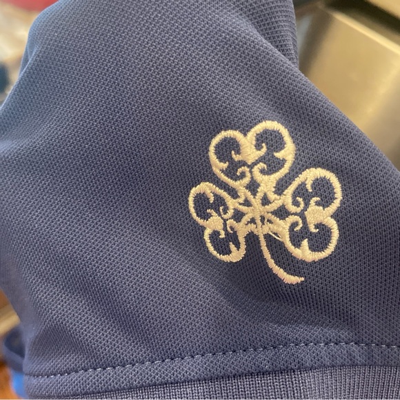 G/Fore golf polo in navy color blocked combo size small - Picture 4 of 5